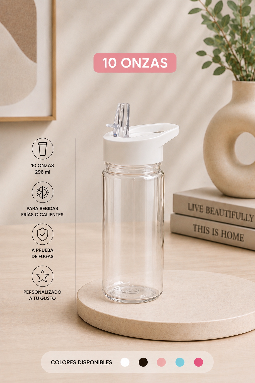 Vasos de acrílico de 10 onzas