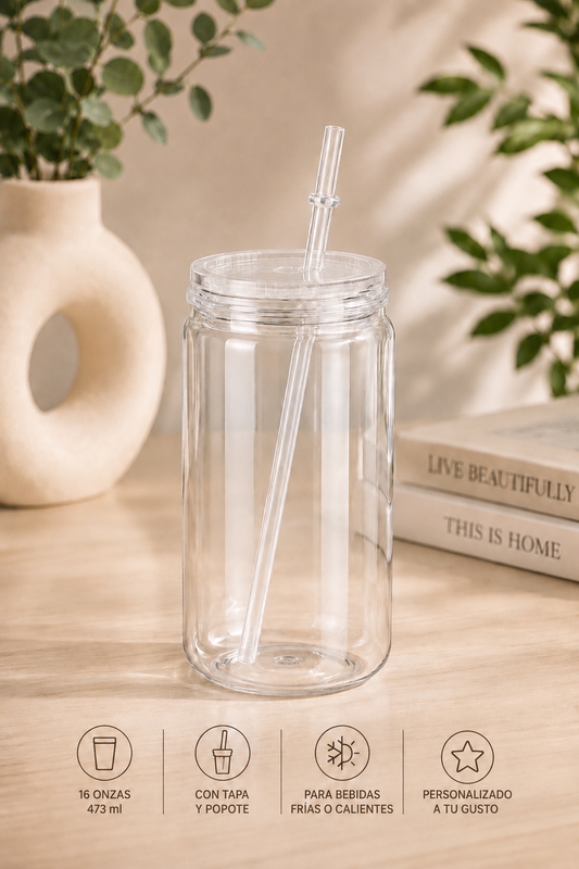Vaso acrílico de 16 onzas